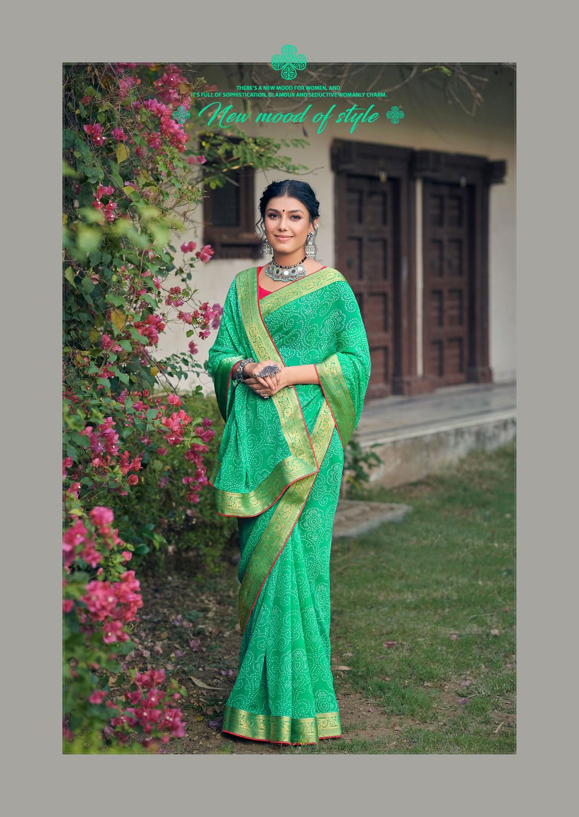Garima By Kashvi Bandhej Printed Georgette Sarees Wholesale Market In Surat